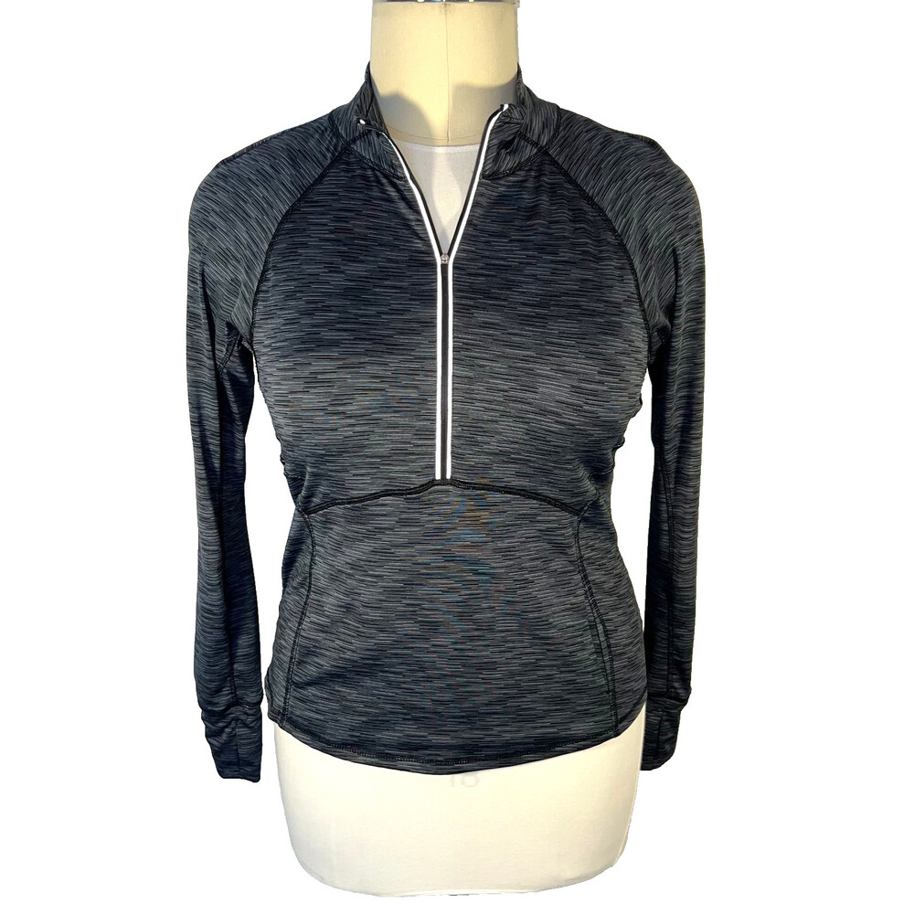 90 Degrees by Reflex - Track Jacket Women's XL Half Zip Space Dye Thumbhole Cuff